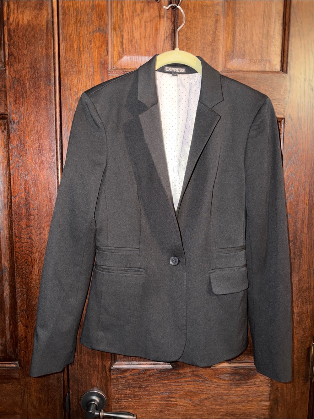 Express Women's Black Single-Button Blazer